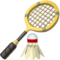 Badminton emoji on Apple